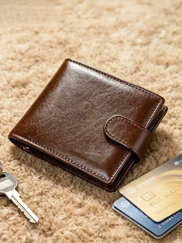 handmade-top-layer-cowhide-leather-wallet-men's-multi-card-slot-fashionable-genuine-leather-clip-compact-size-european-style