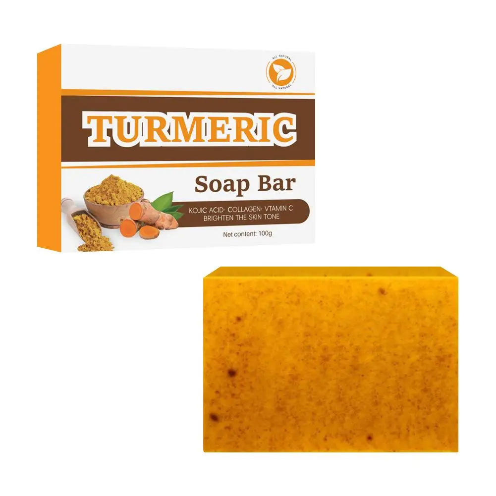 Lemon Turmeric Kojic Acid Soap Bar Turmeric Face And 100g Body Soap Acne Control Oil Body Care Whitening Care Removal Skin J5p8