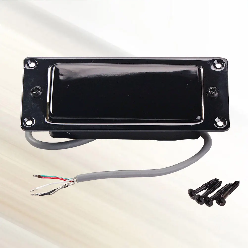 Mini Guitar Pickup Sealed Copper Shell Humbucker High Output Warm Tone 4 Conductor Cable Replacement - view 5