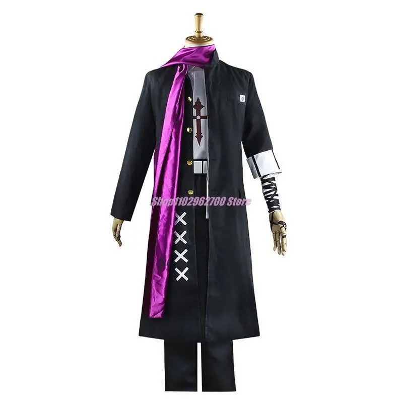 Disfraz de Super Dangan Ronpa 2 para hombre, Cosplay de Danganronpa, Gundam, Tanaka, uniforme de fiesta de Carnaval de Halloween, Peluca de color degradado