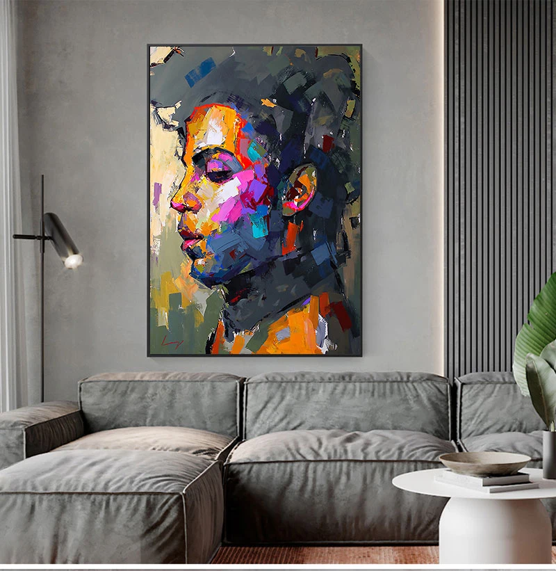 1pc frameless Modern Abstract Portrait Posters and Prints Wall Art Canvas Painting Prince Rogers Nelson Pictures for Living Room