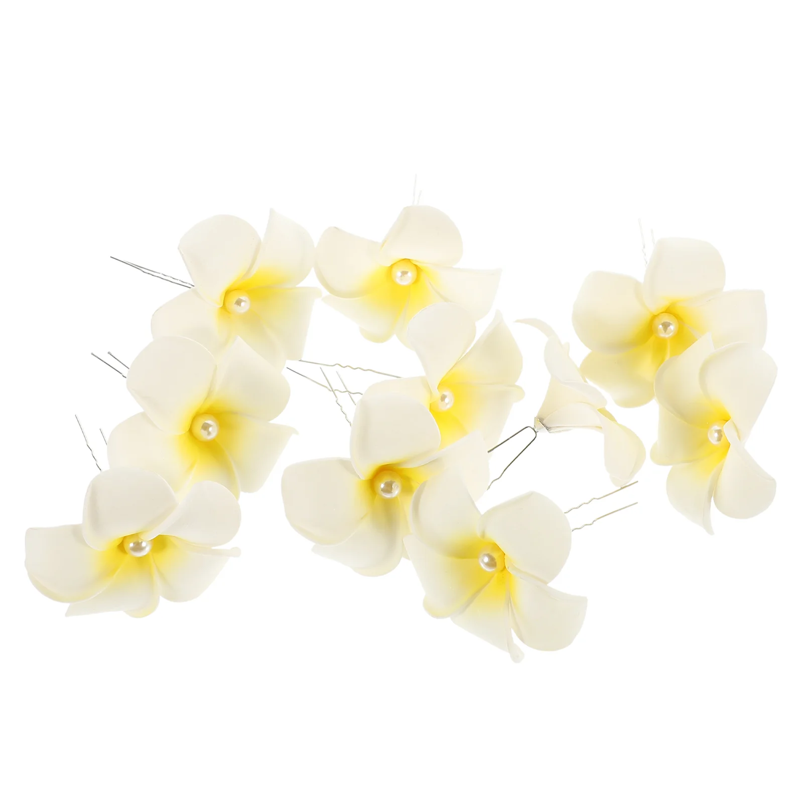 

10pcs U Plumeria Flower Hairpin Women Girls Accessories Hairpin For Women Hawaiian Clips Design Practical