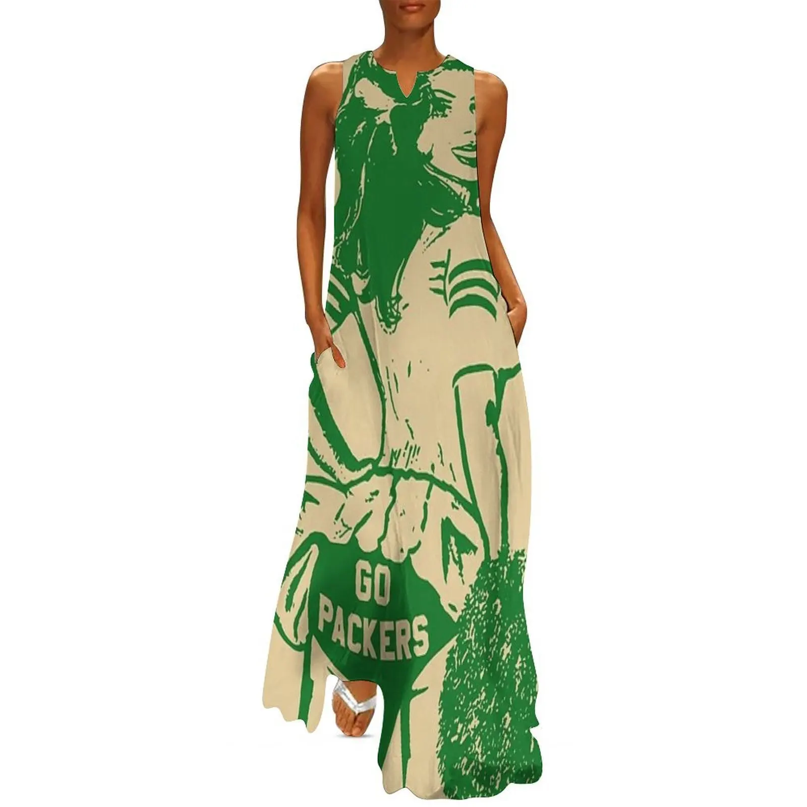 

Go Packers Long Dress Summer dresses for women Cocktail of dresses elegant women's sets Dance dresses