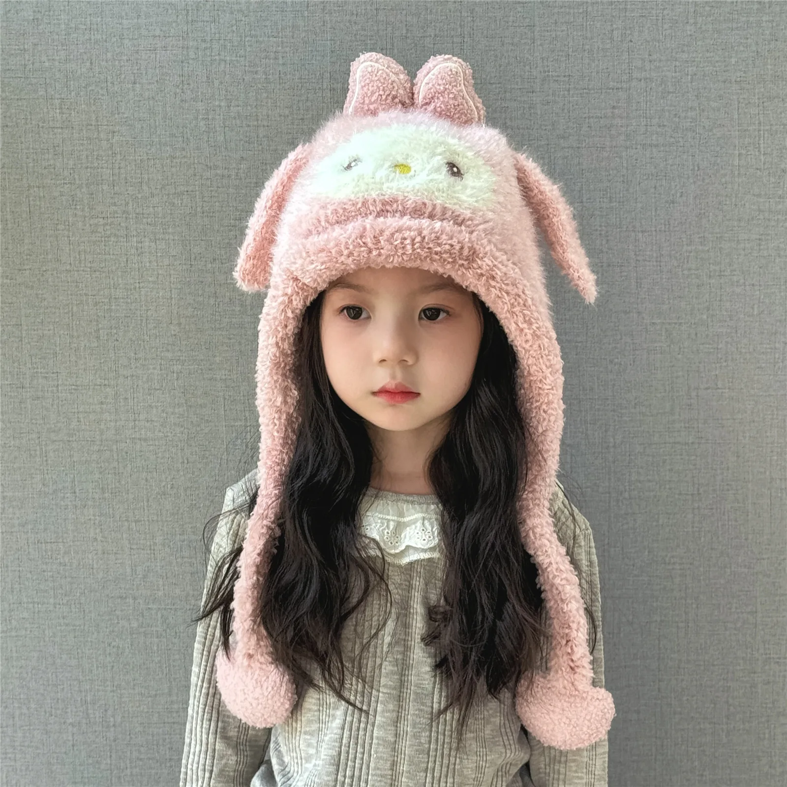 Children's Neck Cap, Autumn and Winter Warm Cartoon Ear Protector, Cold Lining, Thickened Hat