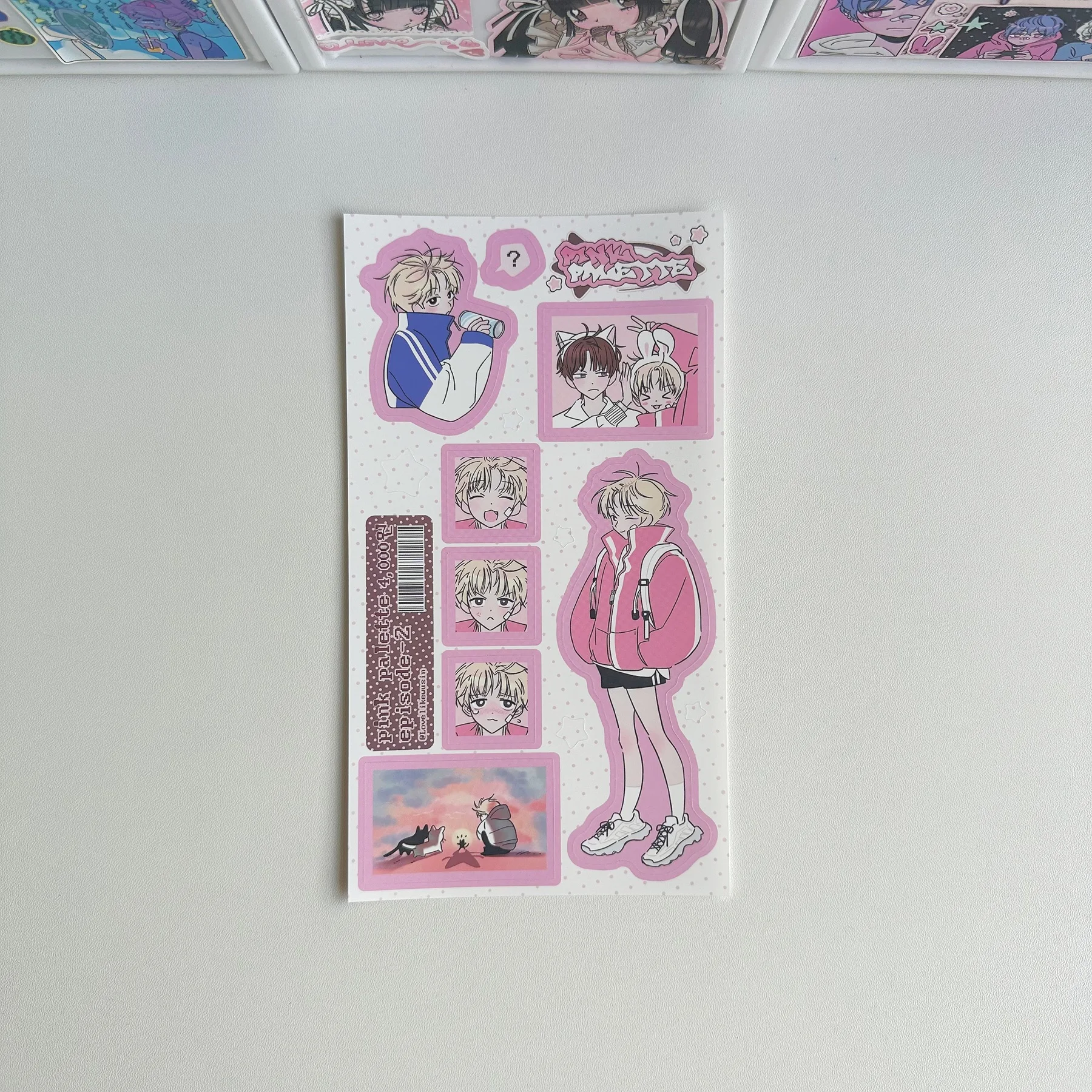 1/6PCS Cute Cartoon Anime Cool Boy Stickers Ipad Phone Case Hand Account Diary Notebook Scrapbook DIY Decorative Stickers