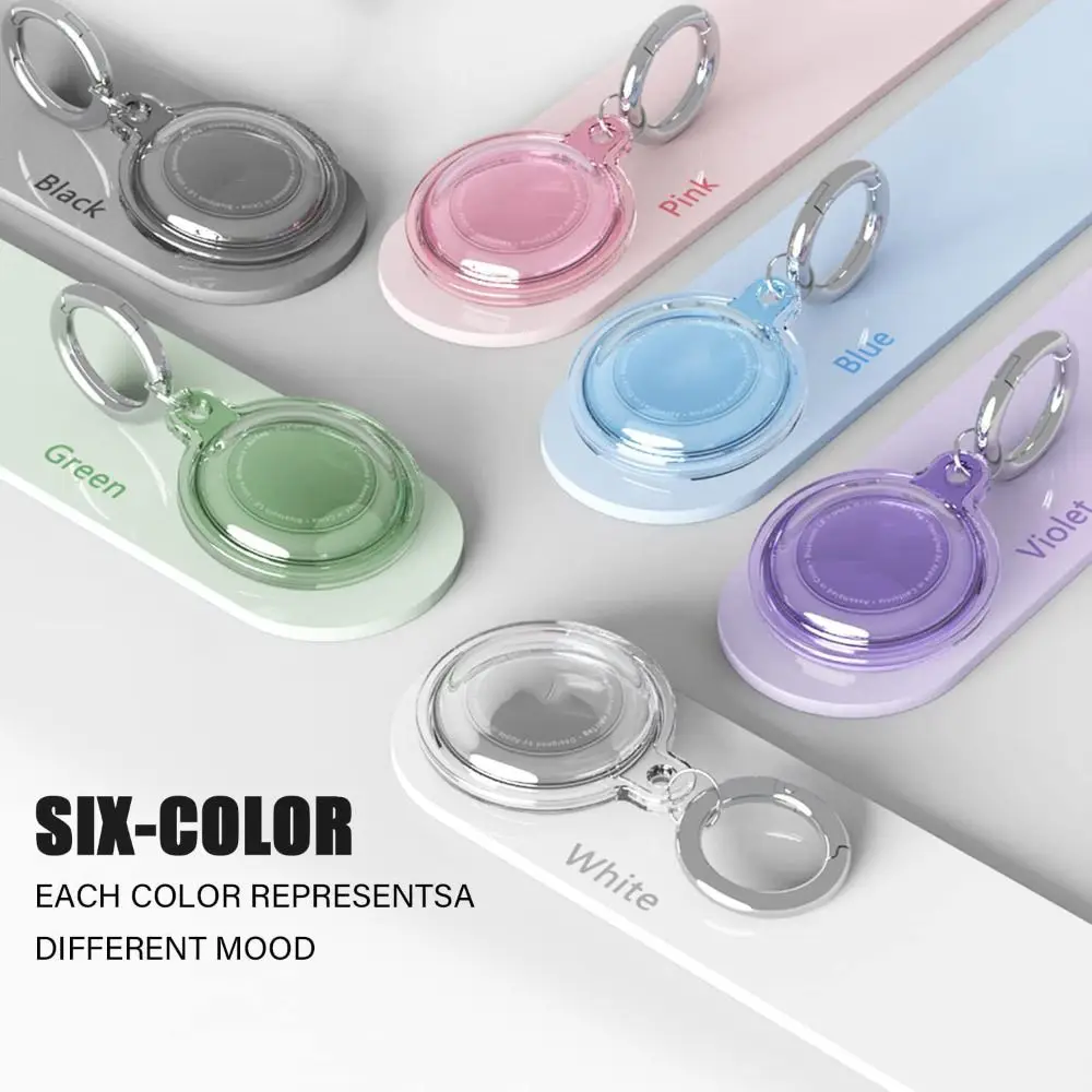 Keychain Protective Case Premium Anti-fall TPU Smart Accessories Shock-proof Full Protection Tracker Device for Apple AirTag