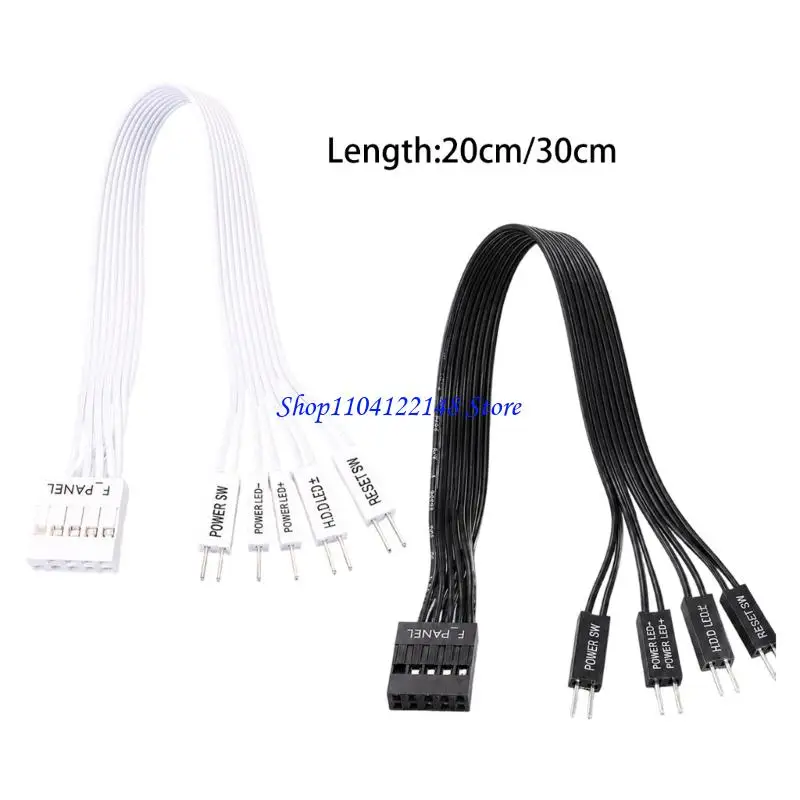 P9FA Front Panel Split 2 Pin Wire Set for Desktop Power and HDD LED Lines