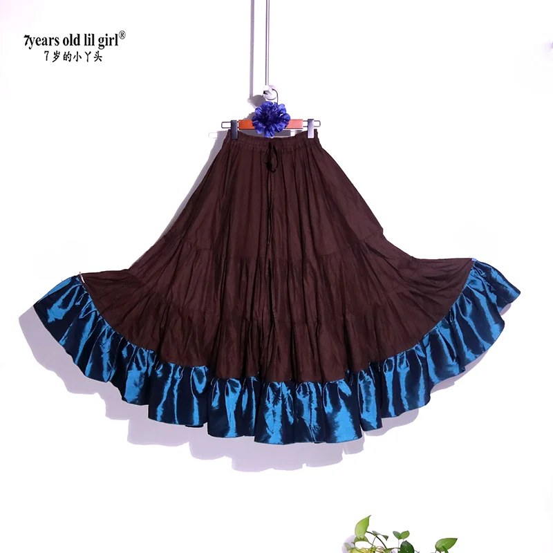 Gonne tribali di danza del ventre ATS Performance Cotone Flamenco Abbigliamento Lungo Full Circel Gypsy CWW20
