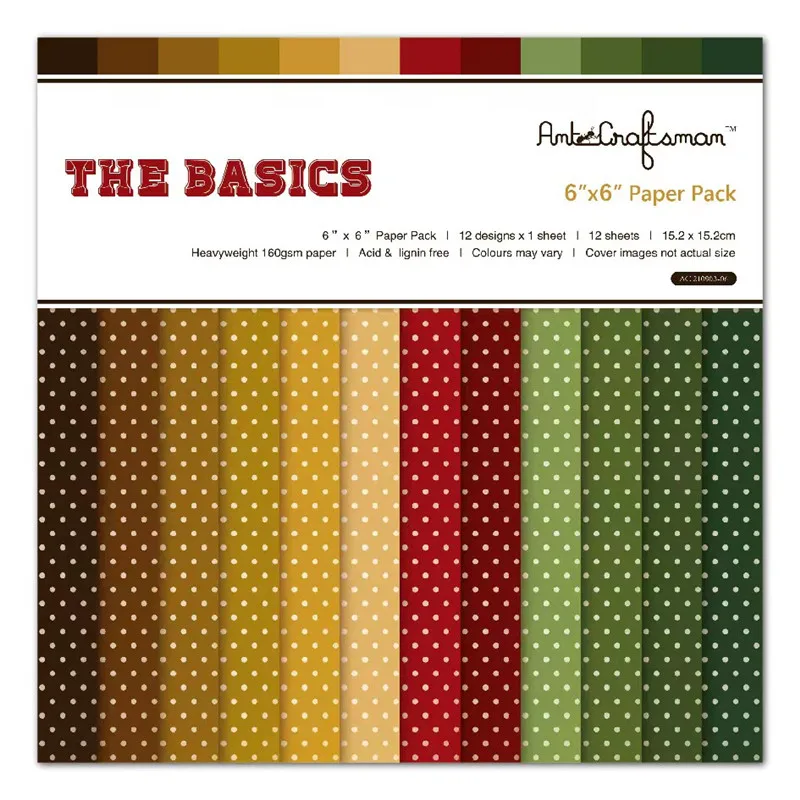 

12 sheet 6"X6" the basics the flower patterned paper Scrapbooking paper pack handmade craft paper craft Background pad