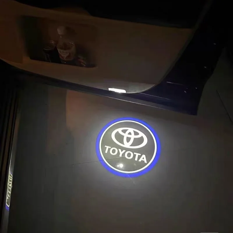 

For Toyota Reiz 2005-2024 2025-NOW Mark X Prado Avalon Logo Pickup Wireless Car Door Courtesy Light Laser Projector Welcome Lamp