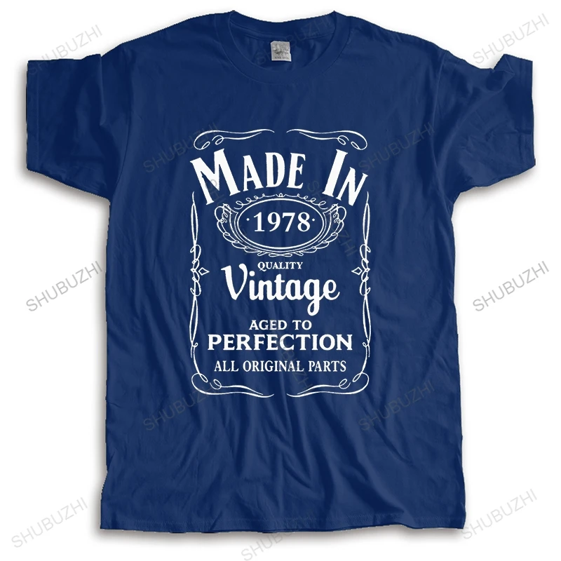 Мужские Винтажные рубашки 1978 режим 43th verjaardagsgift T 70 s beprinter мужские хлопковые футболки топы аниме Harajuku уличная одежда
