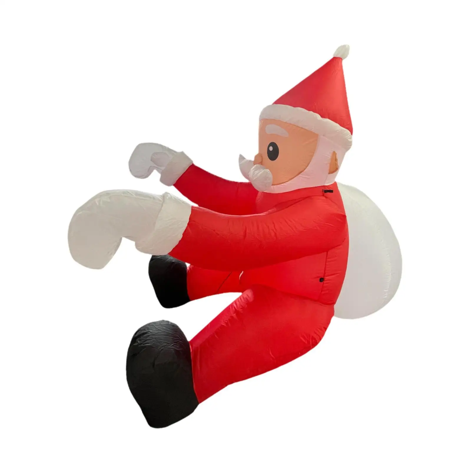 

Christmas Inflatable Climbing Santa Claus Christmas Window Decor Light up Party Supplies Scene Layout for Roof Garden Yard