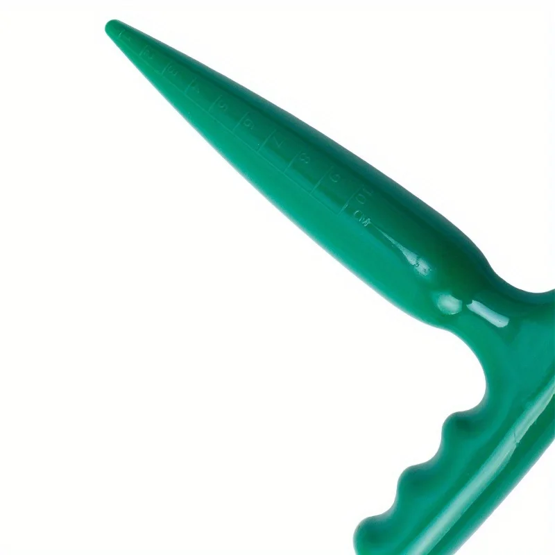 1pc Plastic Garden Hole Puncher Plant Seed and Seedling Dibber with Long Handle A Hole-digging Nursery Tool Gardening Accesorios