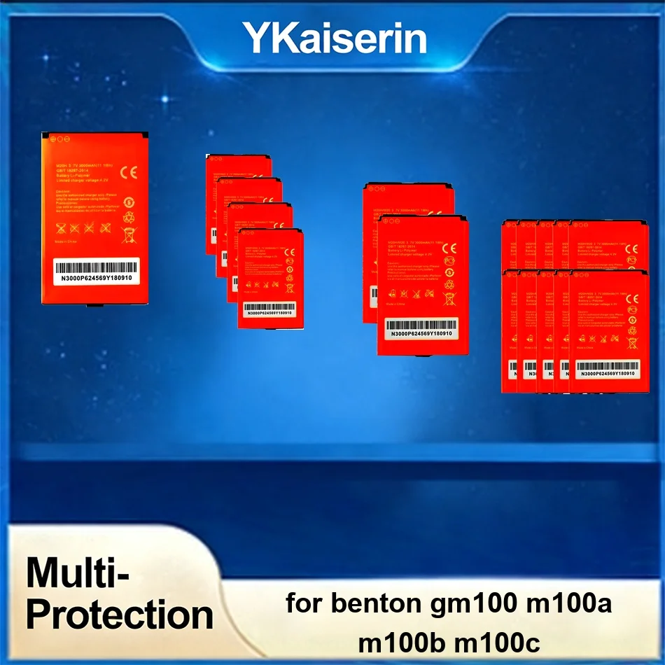

Battery Long-Lasting M20H 2 Pcs M20H 10 Pcs M20H 3000mAh For Benton GM100 m100a m100b m100c