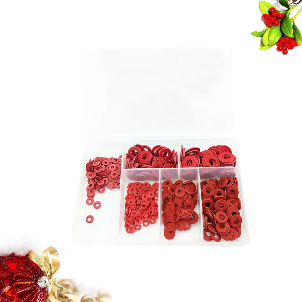 

500pcs Insulation Washer Set Paper Flat Pad For Transformers Electrical Appliances Electronics Insulated Gasket Washer