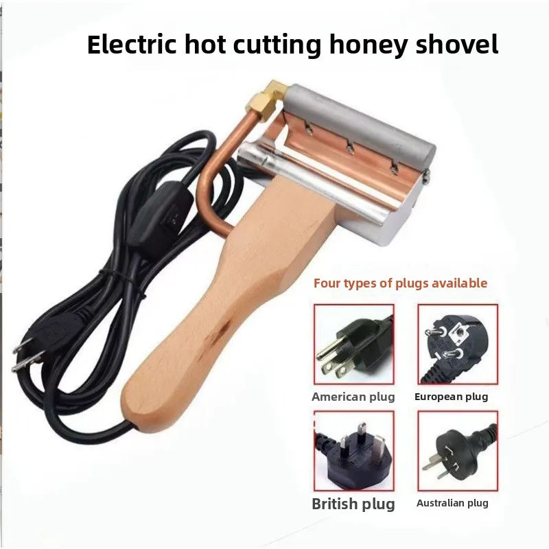 New Electric Honey Uncapping Knife Heat Rake Beekeeping Wax Cutter Tool