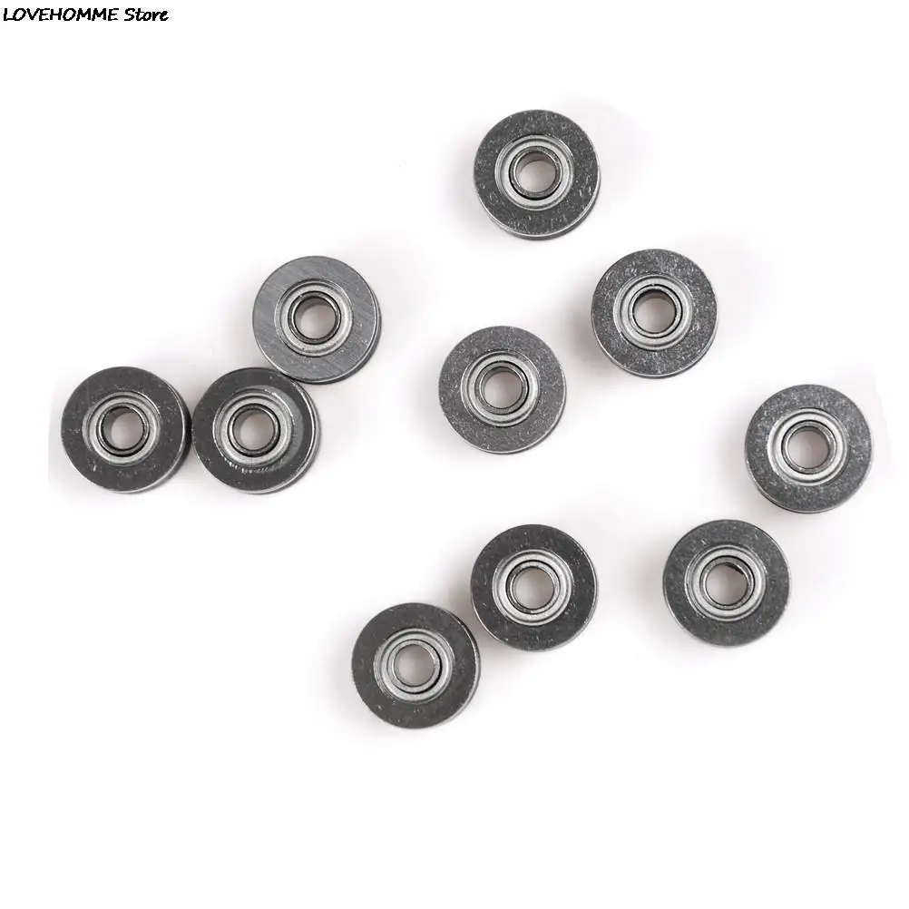 10pcs 4x13x6mm V624ZZ V 그루브 롤러 휠 작은 볼 베어링 도르래 휠 베어링 와이어 트랙 가이드