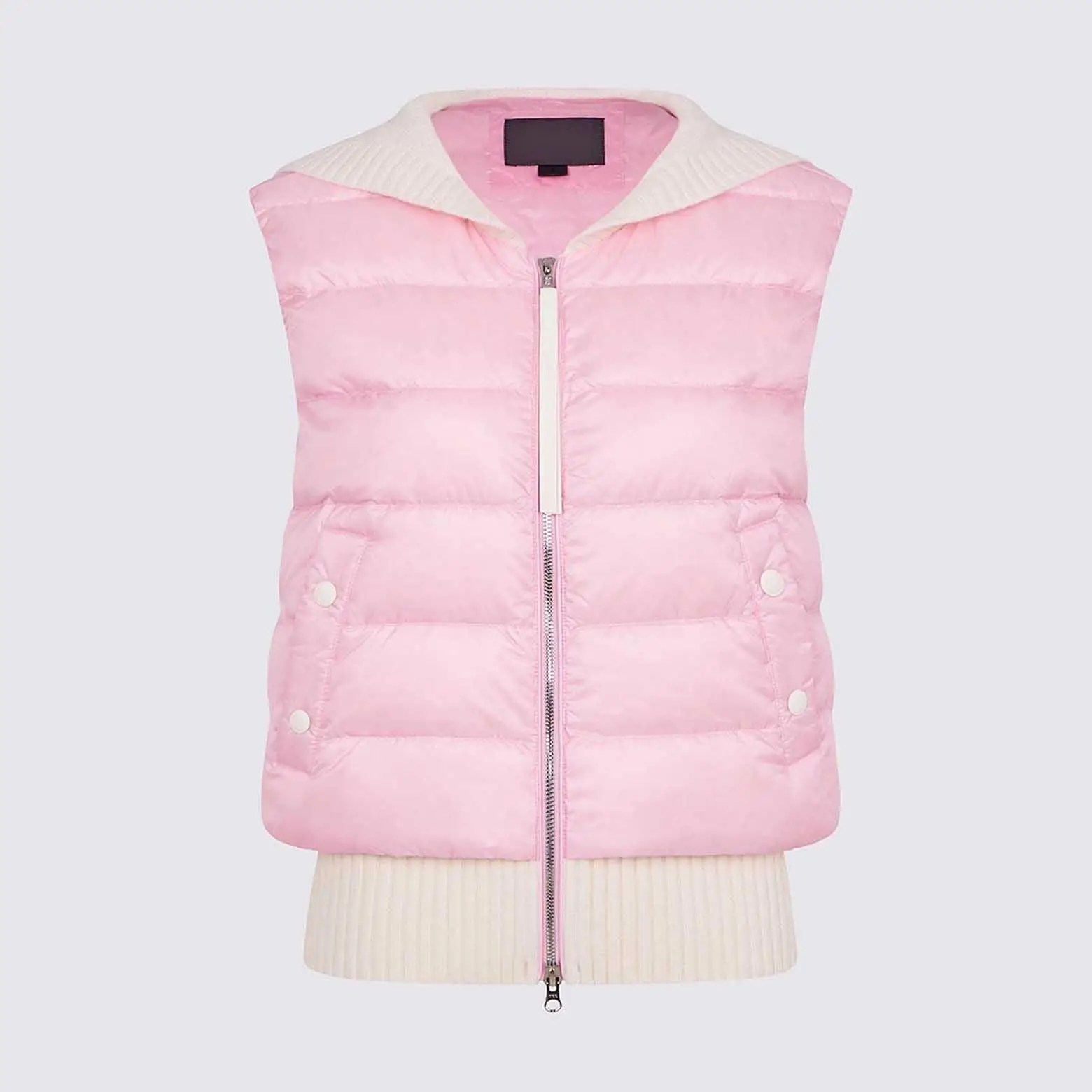 2026 Ladies Golf Sleeveless Waistcoat Navy Lapel Zipper Warm Slim All-match Sports Vest