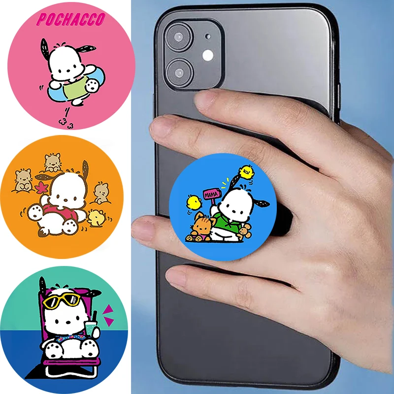

Phone Socket Popping Pochacco For iPhone 16 попсокет Mobile Phone Holder Finger Ring For Samsung Tablet Desk Stand Mount Holder