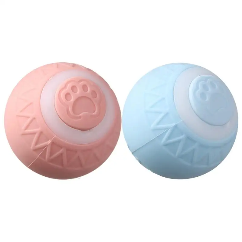 Smart Cat Rolling Ball Toys Rechargeable Cat Toys Ball Motion Ball Self-moving Kitten Toys for Indoor Interactive Playing