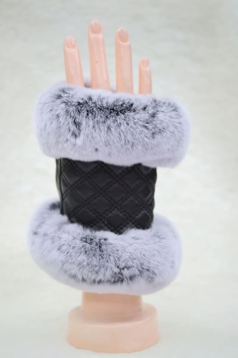 Genuine sheepskin mittens womens, Sheepskin gloves womens, women's fingerless, Sheepskin hand warmers, Leather gloves