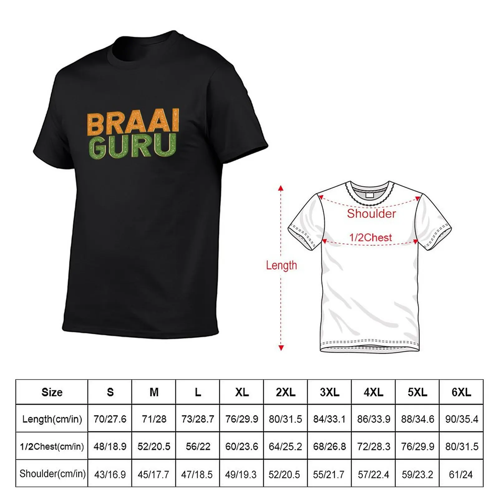 Braai South Africa T-Shirt vintage anime shirt man clothes mens t shirt