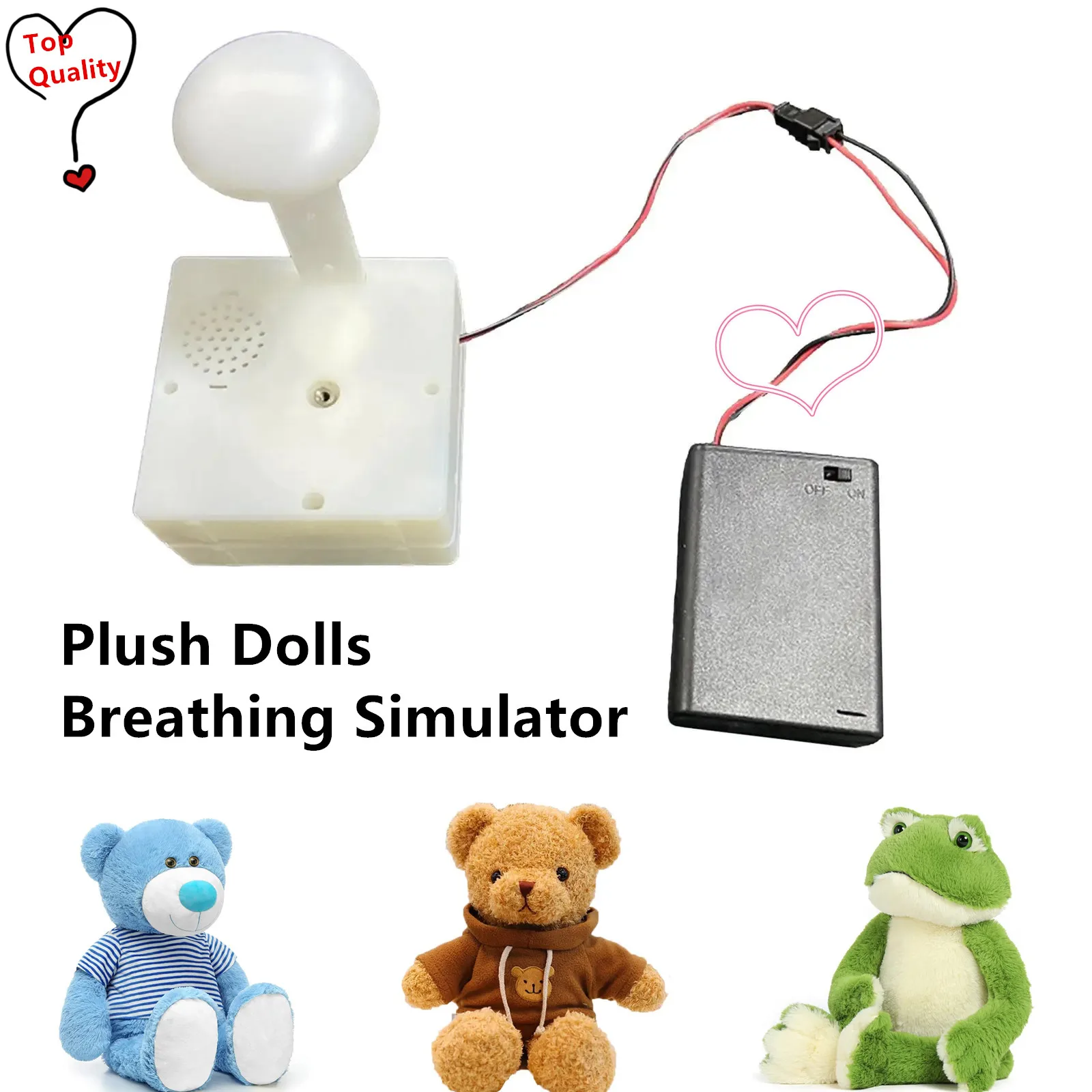 

Stuffed Toy Breathing Simulator Holiday Gift Heart Beating Newborn Realistic Pulsing Device Lifelike Pulsing Baby DIY Gift