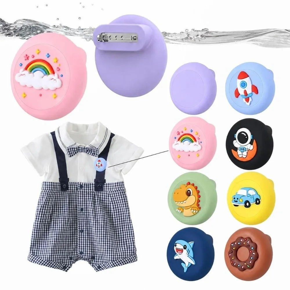 Silicone For AirTag Holder Safety Pin Design Lightweight For AirTag Tracker Case Durable For AirTag Accessory For AirTag