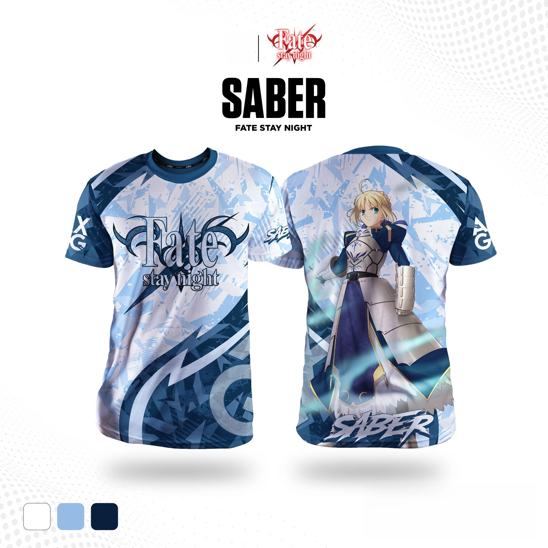 Fate Anime Merchandise - T-shirt imprimé en 3D FATE STAY
