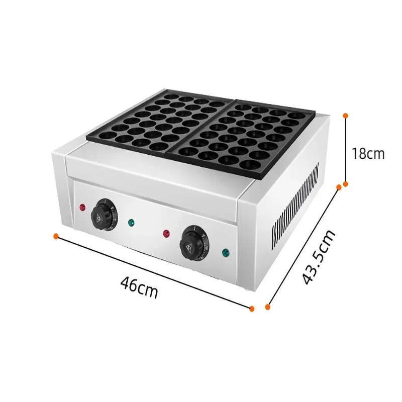 For 56 Holes Baking Machine Electric Waffle Octopus Balls Takoyaki Maker Grill Pan Professional Cooking Tools Kitchen Equipment