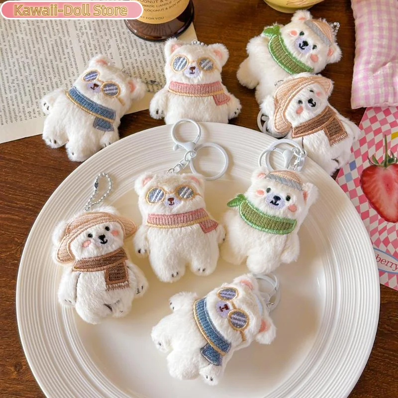 Quietschendes Plüschtier, Schlüsselanhänger, Rucksack, dekorativ, zum Aufhängen, süß, niedlich, Taschenanhänger, Charms, Auto-Schlüsselanhänger, Zubehör