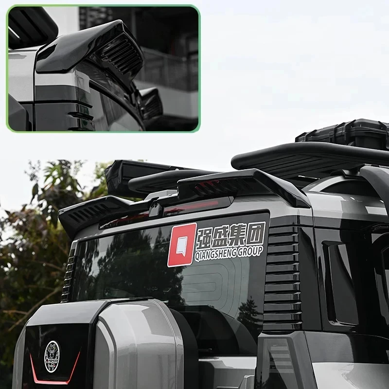 Für 23-24 chery Jetour Traveller T2 Kohle faser muster Heckflügel Spoiler Dekoration Flügel hinten Außen teile Autozubehör