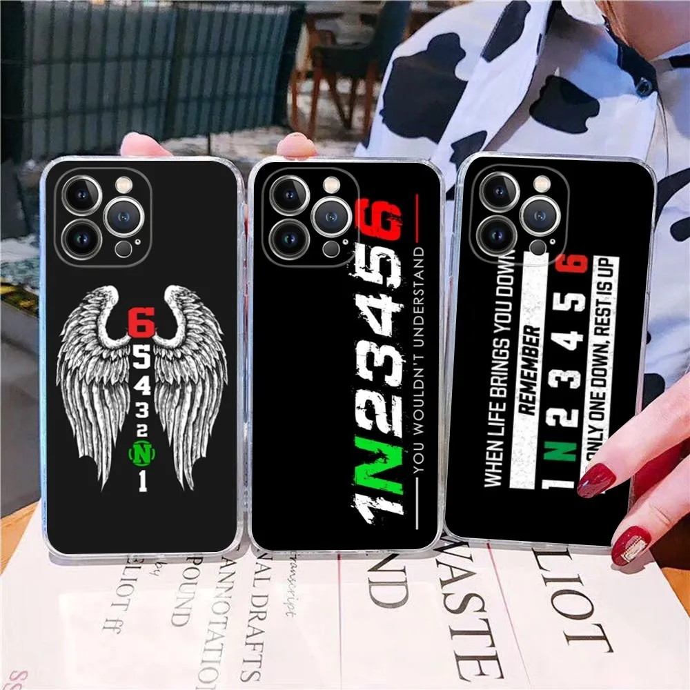 1N23456 cool Motorcycle Phone Case Silicone Soft for iphone 15 14 13 12 11 Pro Mini XS MAX 8 7 6 Plus X XS XR Cover