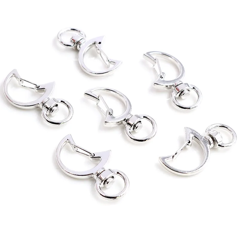 Cat Heart Snap Hook Clips, 10pcs Keychain Supplies