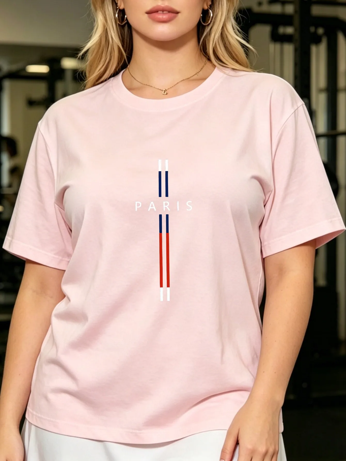 2026 Summer Popular Street Casual Trendy Comfortable 3D Letter Pattern Printed Women's Round Neck T-Shirt