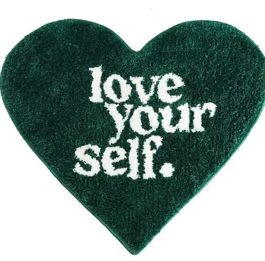 Heart Shaped Faux Cashmere Rug Soft Plush Floor Mat For Sofa Bedside Bedroom Cozy Romantic Valentine Gift For Women And Couples