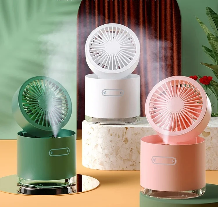 

Little Fan Spray Refrigeration Air Conditioner Desktop Charging Bed USB Small Mini Noiseless Humidifier Electric Fan Portable 5v