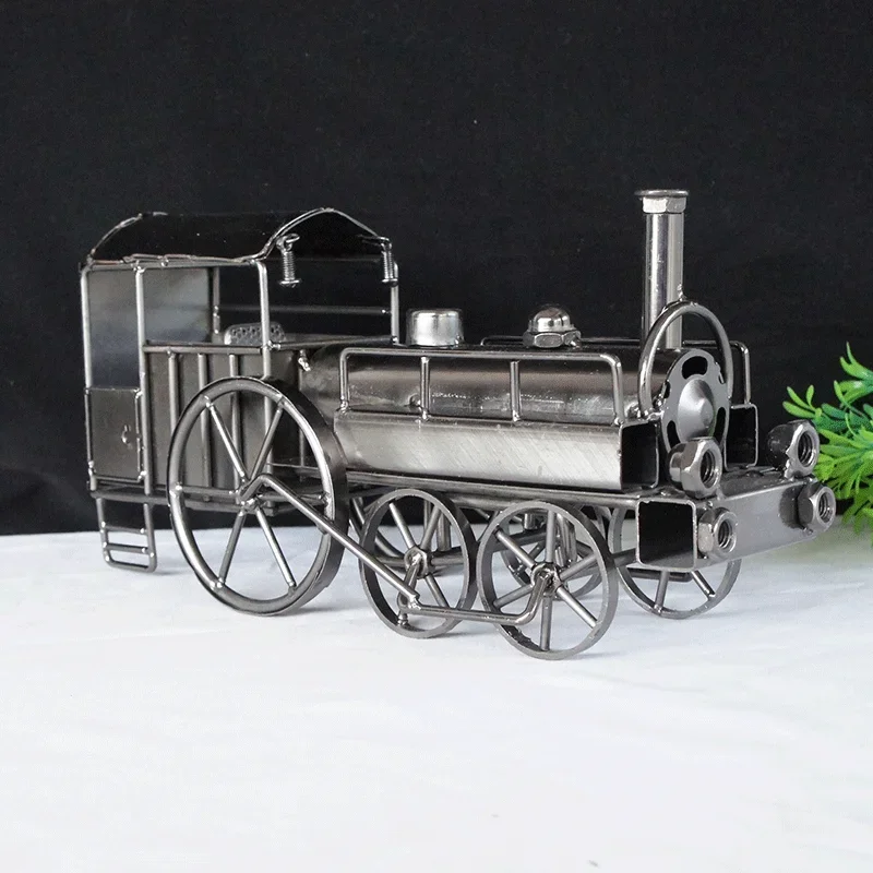 Pure handvlekgelaste trein, geschenken, locomotiefmodelornamenten