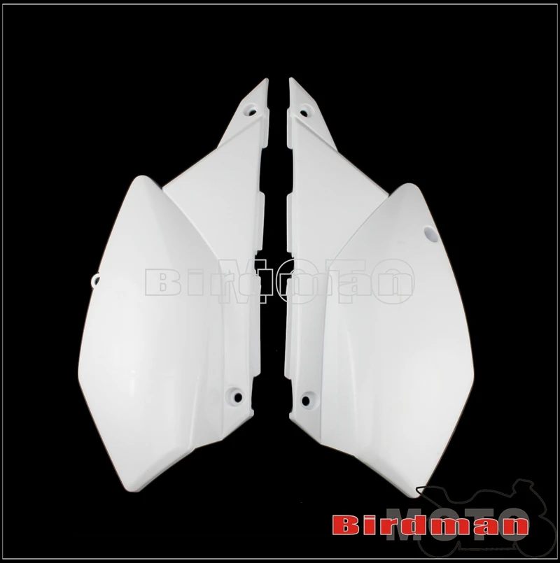 Off-Road Rear Side Panel White Plastic Fairing Frame Cover Rear Number Plate Cowl for Kawasaki KLX250 KLX250S KLX 250 D-Tracker