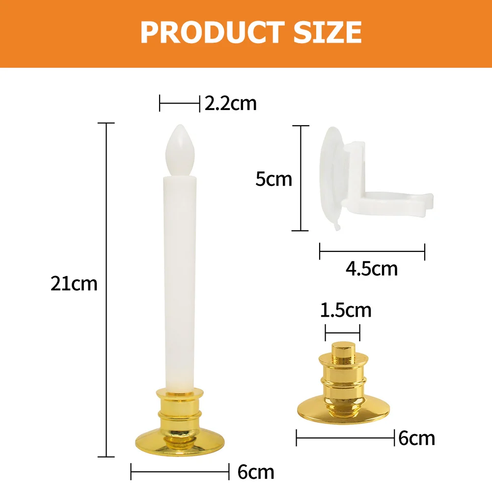 6 قطع عيد الميلاد LED Tealight محاكاة الشكل لينة نقل الضوء الزينة ديكور المنزل لعطلة عيد الميلاد #3