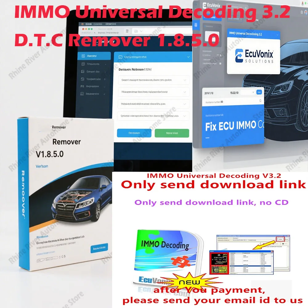 

Latest Version EcuVonix 3.2 Pro IMMO Decoder + MTX DTC Remover 1.8.5.0 - Universal IMMO Off Tool with Keygen for ECU Programming