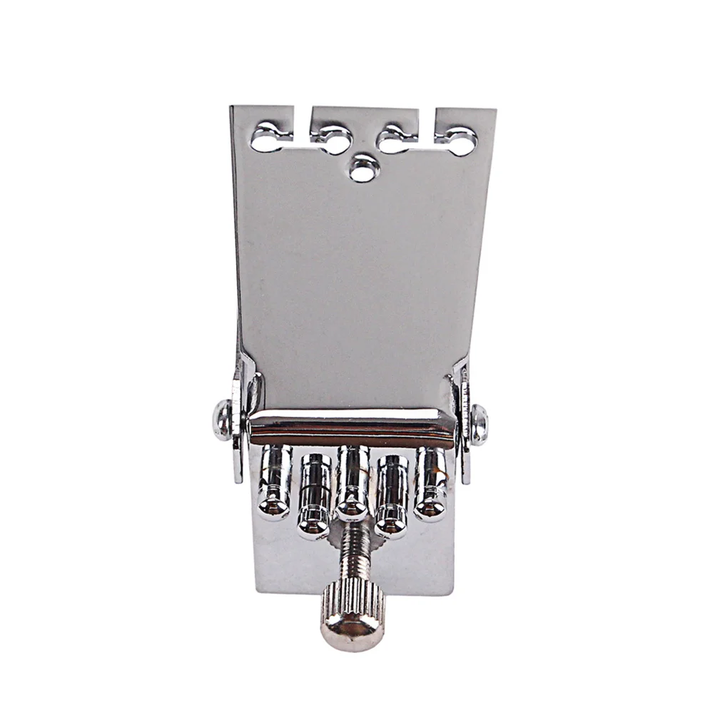 

Durable 5 Strings Silver Metal Drawplate for Banjo Guitar True Vibrato Bridge Part Drawplate Tremolo Tremolo Vibrato Tailpiece