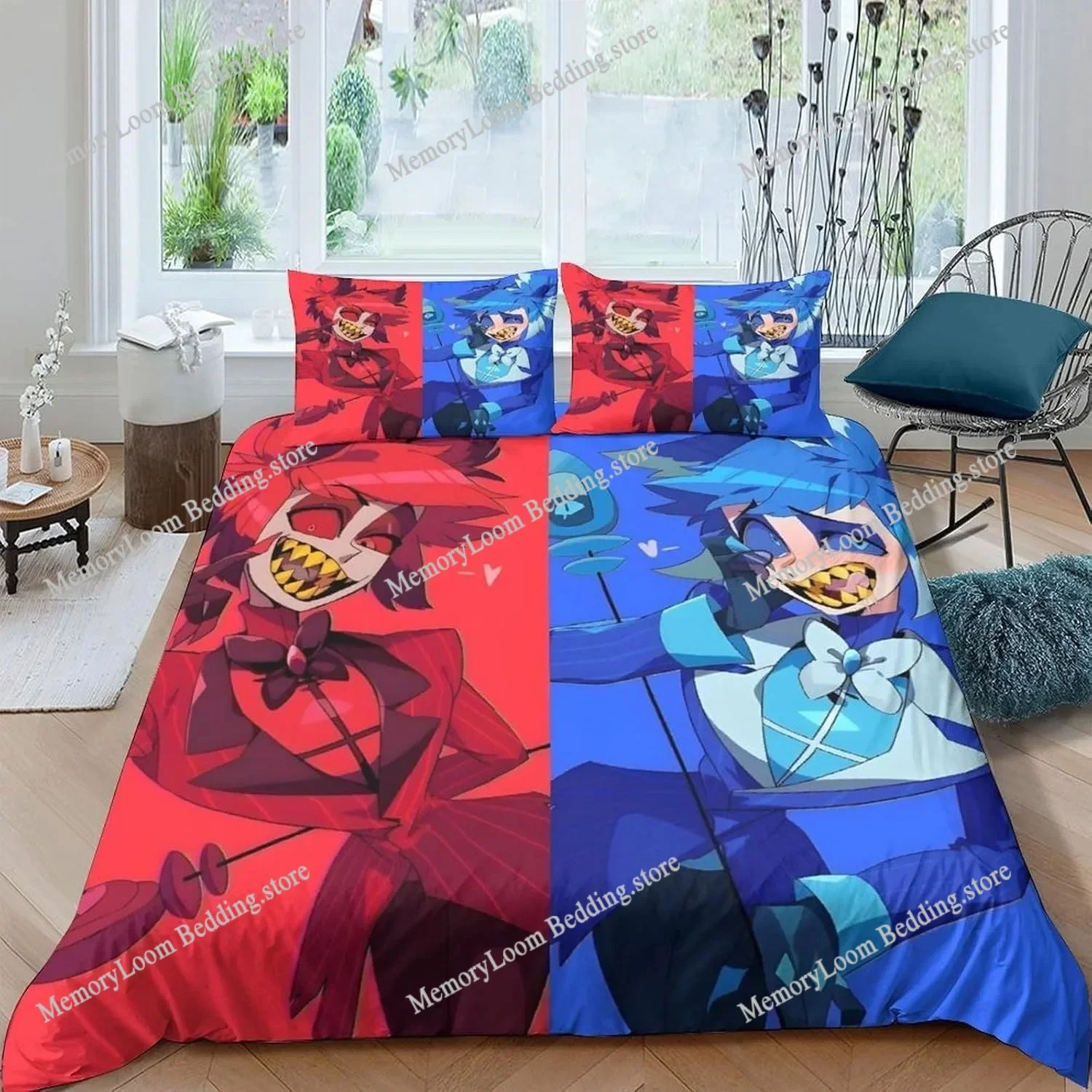 Hazbin Hotel Cartoon Duvet Cover 3D Exquisite Digital Printing Bedding Set Charlie Comforter Bed Youth Home Decor Kids Boys Gift