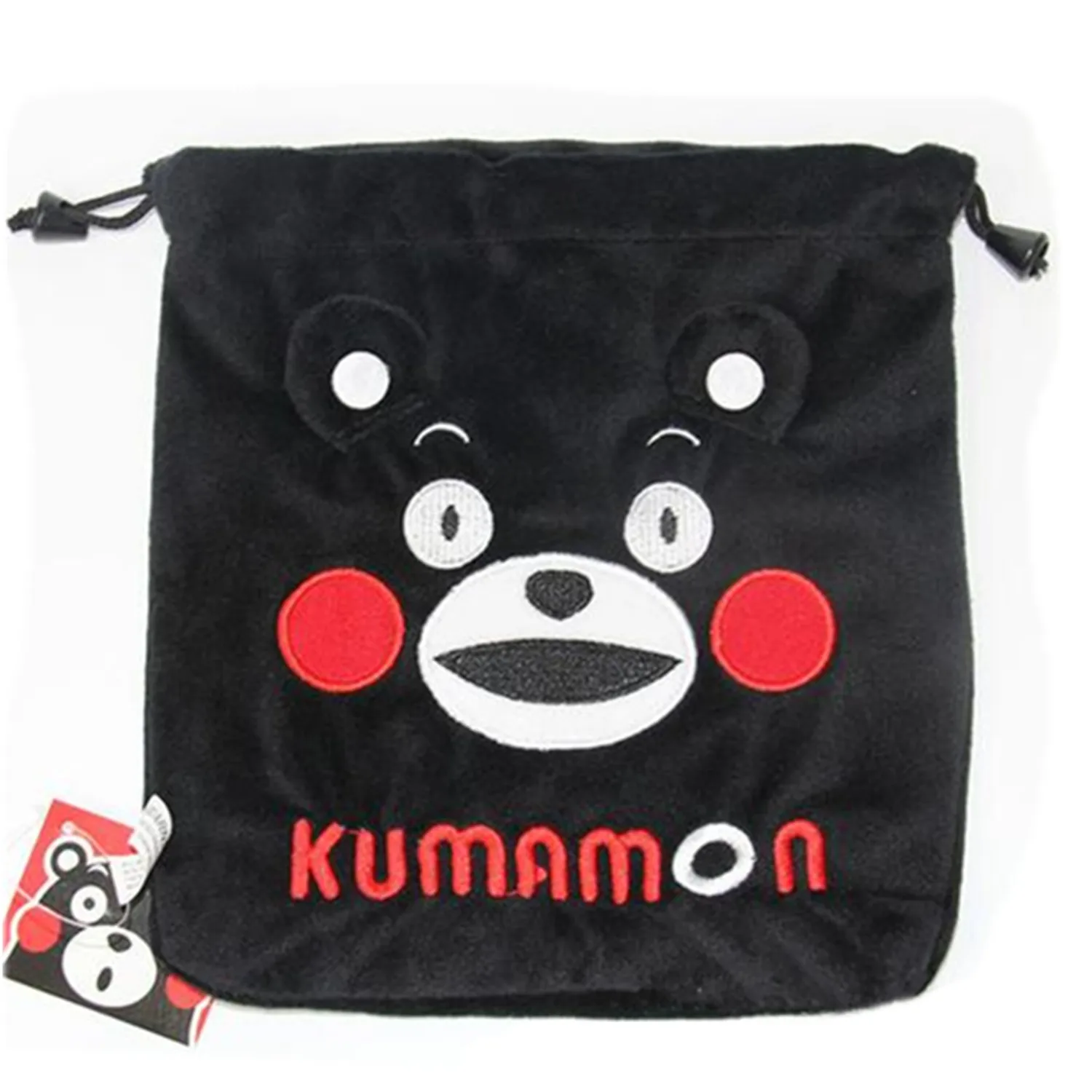 

Новые милые детские женские плюшевые сумки Kumamon на шнурке, косметичка для макияжа для детей