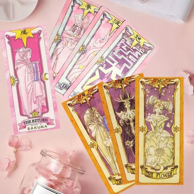 Anime Cardcaptor Sakura 56Pcs Clow Card / Sakura Card Buckle Magic Book Shaped Outer Box Fan Collection Commemoration Girl Gift - view 6