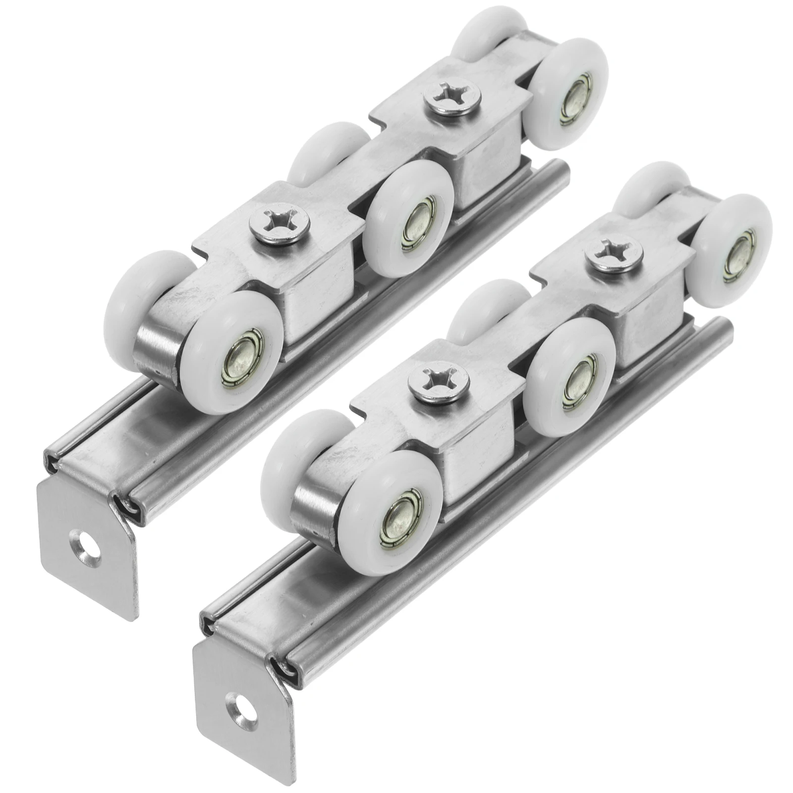 

1pc Sliding Barn Door Hardware Track -Wheel Rollers Iron Dark Blue For Kitchen Pantry Bathroom Room Divider Floor