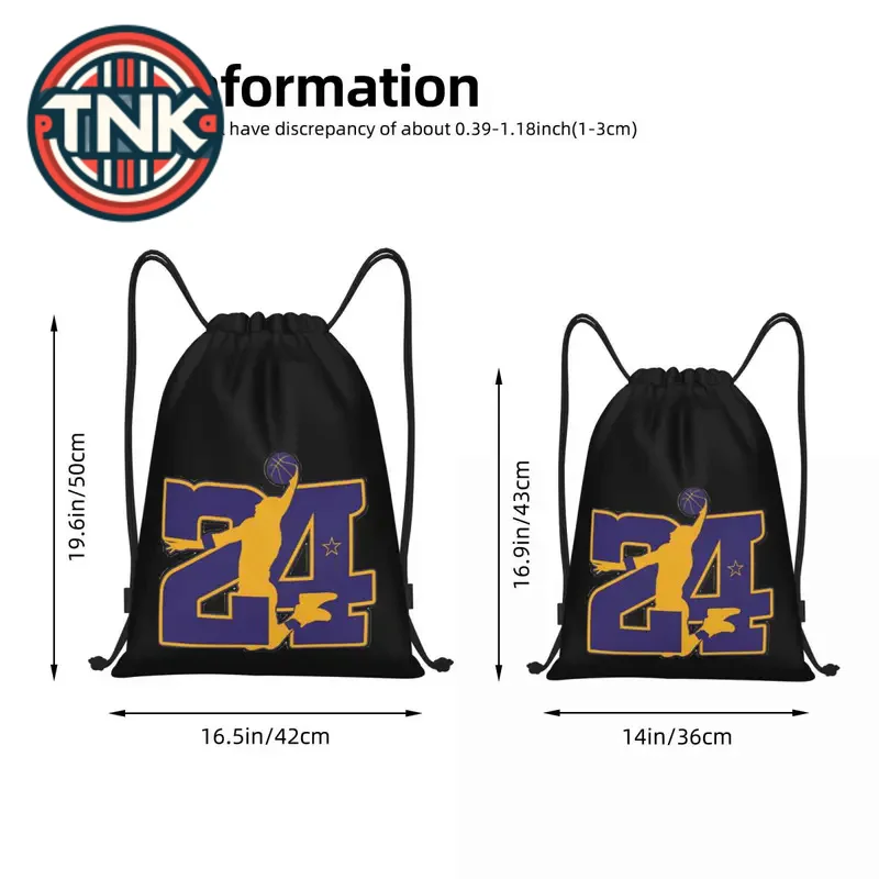 Drawstring Bags Gym Bag Kobes And Bryanter 24 2023 Basketball Stars Secure   Unique Backpack Drawstring Backpack Humor Graphic