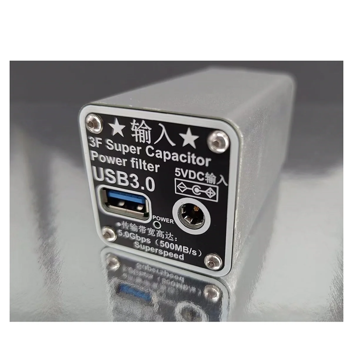 Filter Kapasitor Versi Upgrade 5V 3F Filter Daya Kapasitor Super 5A USB3.0 untuk Audio Amplifier Raspberry Pi CD DAC