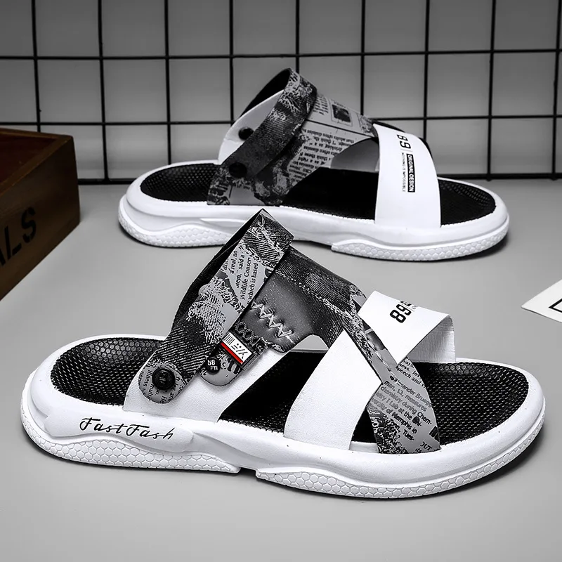 الرجال الاتجاه الصنادل رشاقته لينة وحيد ثنائي الغرض النعال المنزل كتم المضادة للانزلاق الشرائح في الهواء الطلق الشاطئ صندل كاجوال أحذية للرجال