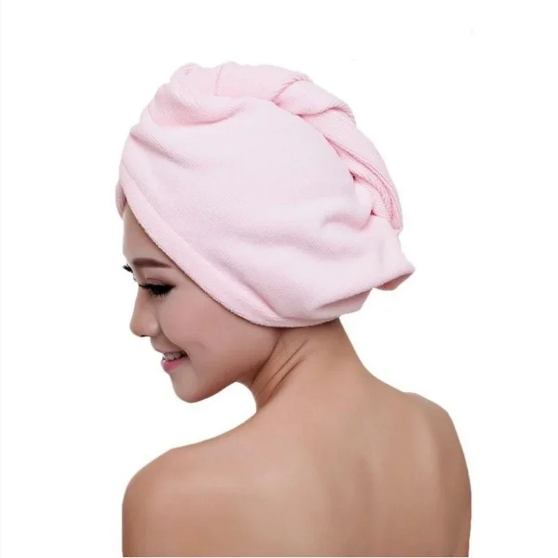 Serviette pour cheveux en microcarence pour femme, bonnet de soin avec bouton, serviette pour cheveux super absorbante, enveloppes rondes à séchage rapide, accessoires HOAccessrespiration